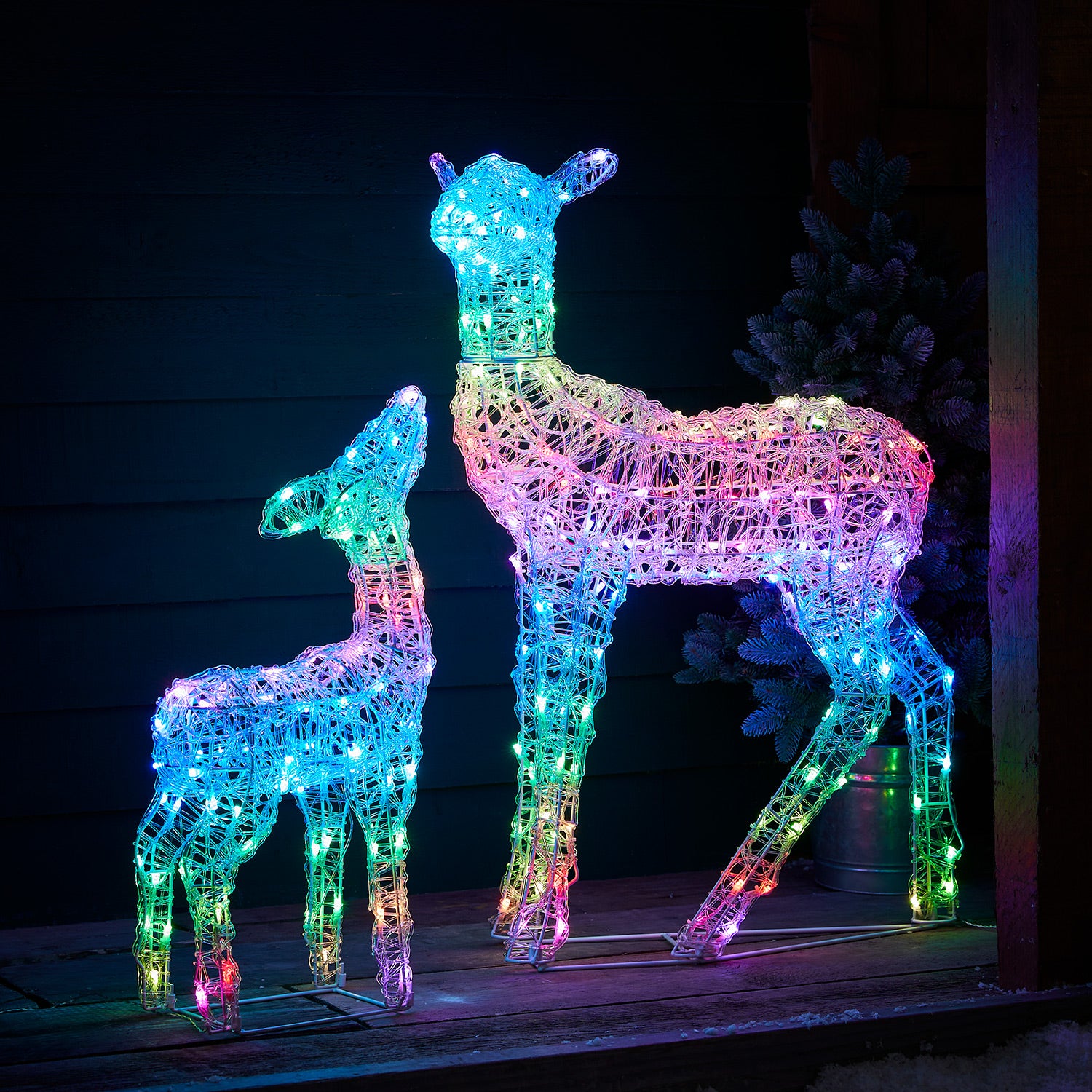 Twinkly Smarte LED Rentiere Mutter Und Kind Kaufen – Lights4fun.de