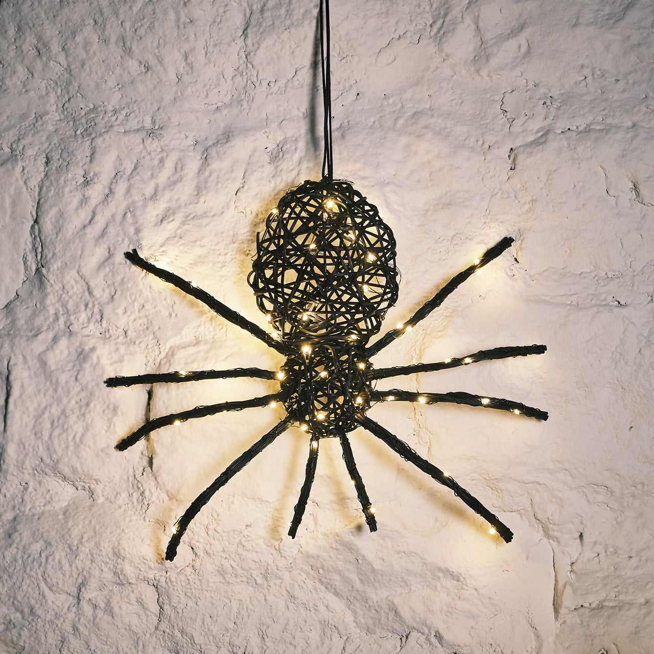 34cm LED Rattan Spinne Ocho