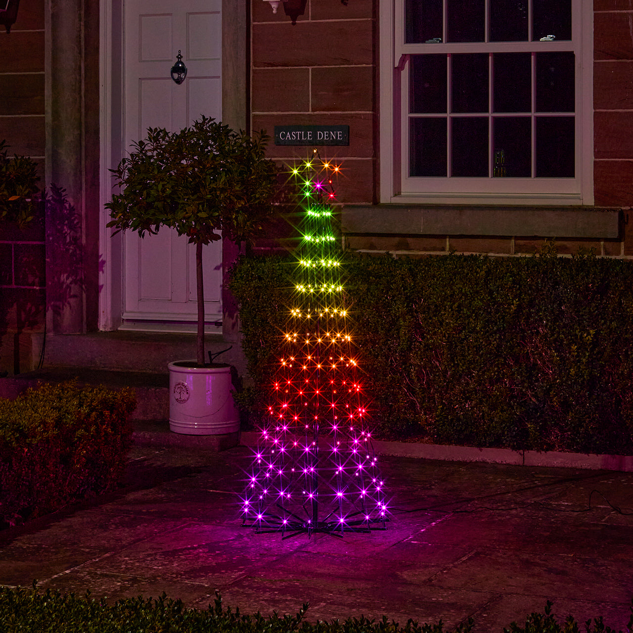 1,5m LED Baum bunt mit Fernbedienung