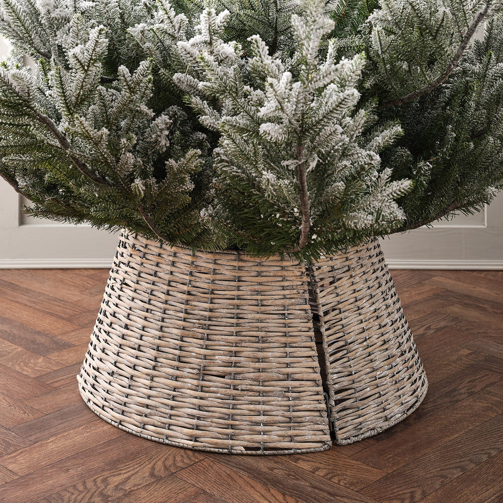 Rattan Weihnachtsbaumrock