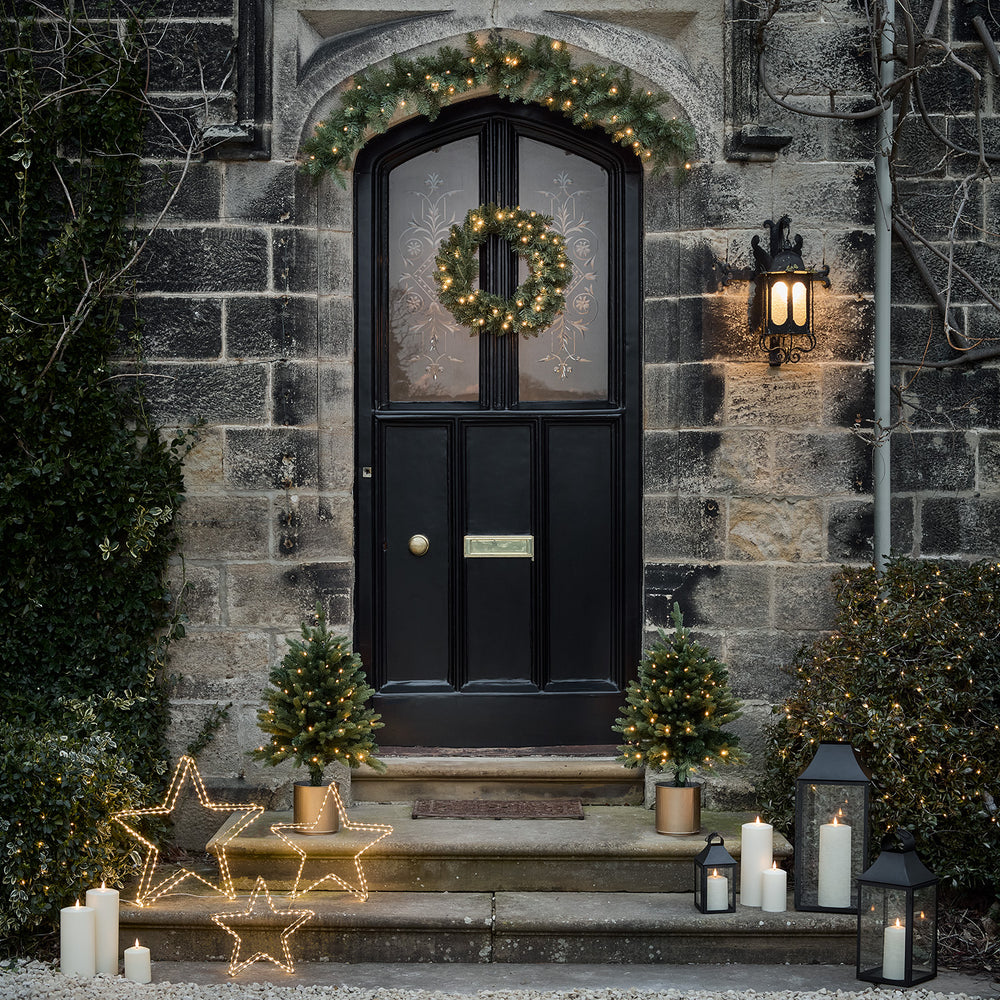 Outdoor Weihnachtsdeko-Set mit Beleuchtung