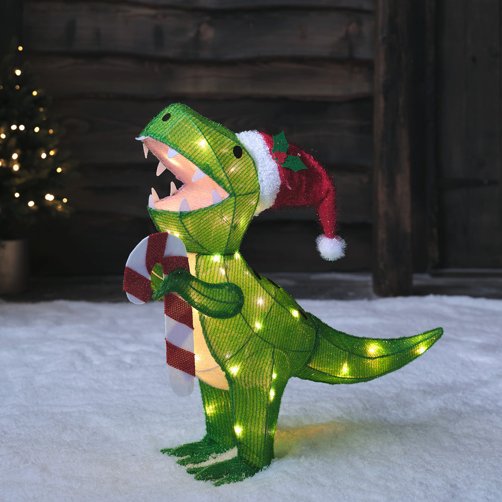 53cm Weihnachtsfigur außen Derek der Dinosaurier