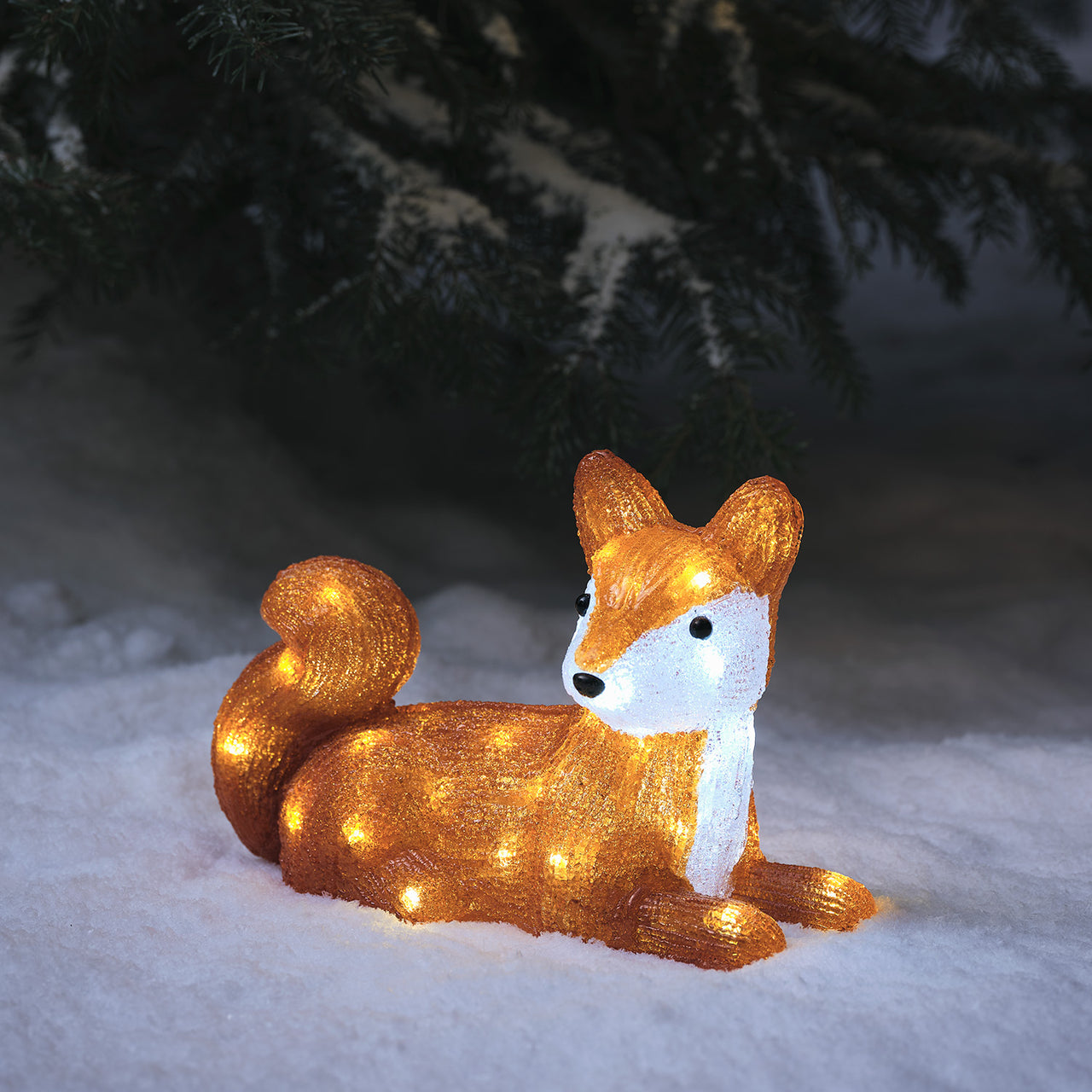 LED Acryl Weihnachtsfigur außen Felix der Fuchs