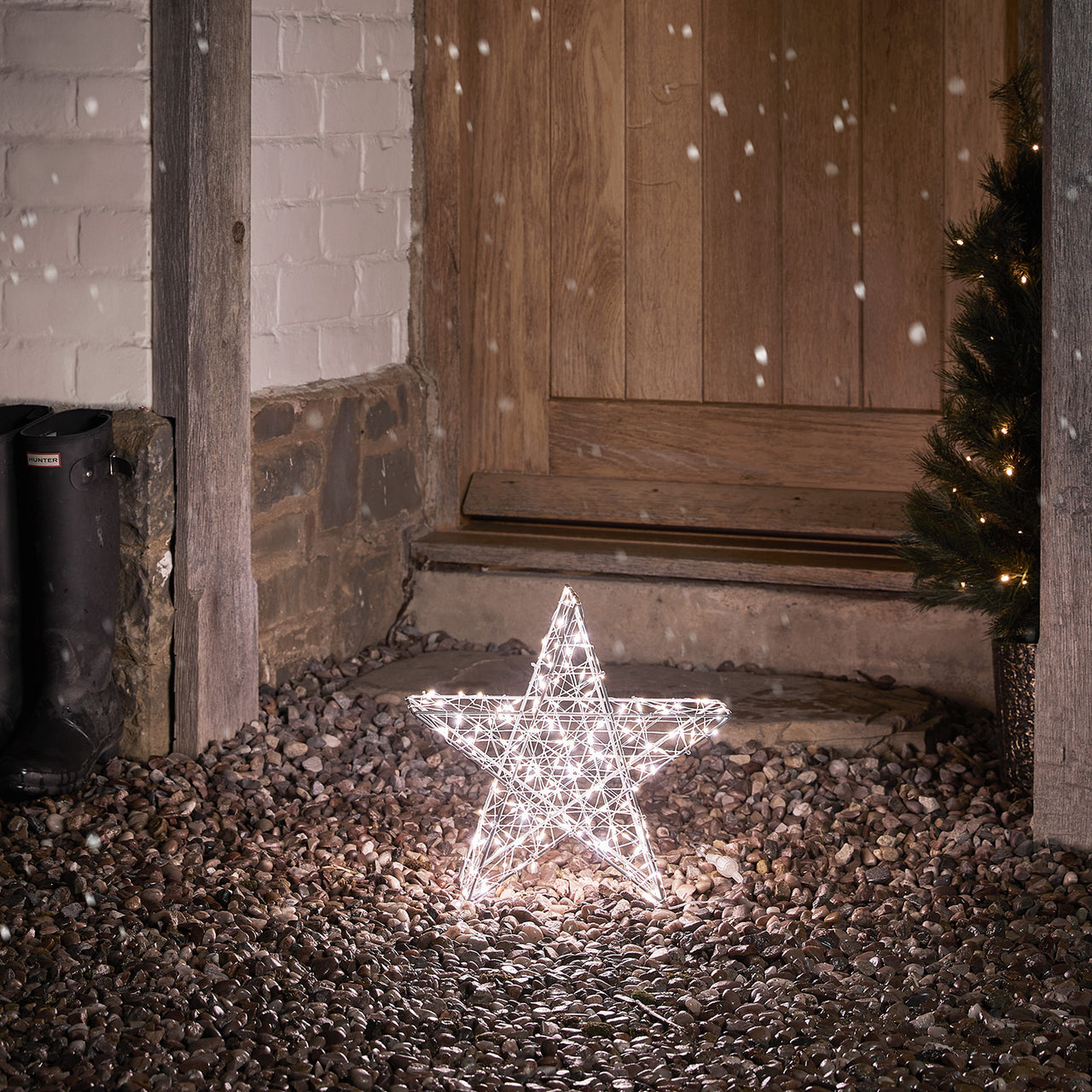 Stern 35cm LED – Bicolor außen Weihnachtsdeko