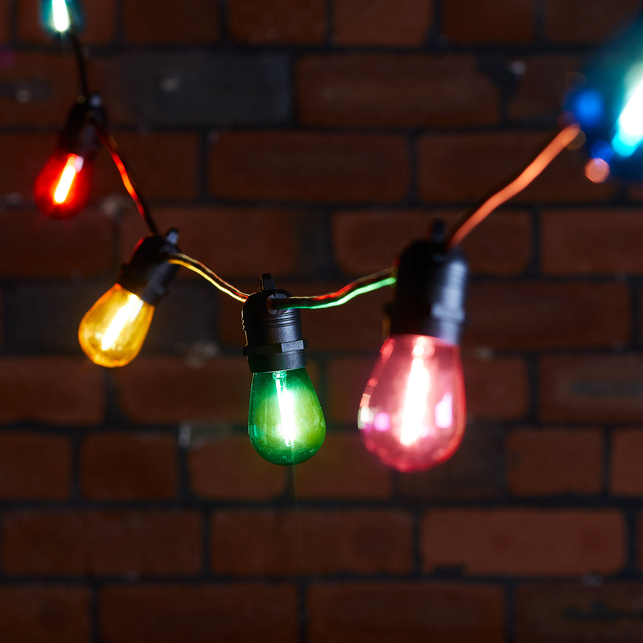 LED 10er Connect Ultimate bunt – koppelbar sc Lichterkette 5m Glühbirnen